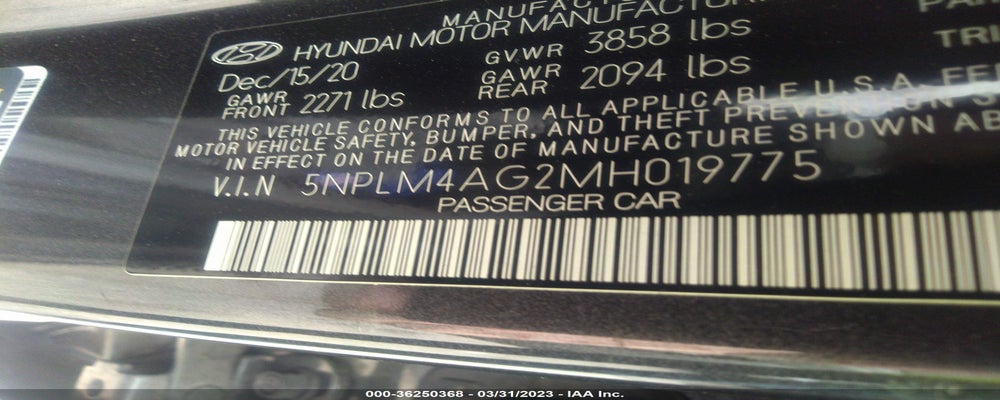 5NPLM4AG2MH019775 2021 HYUNDAI ELANTRA photo no. 9