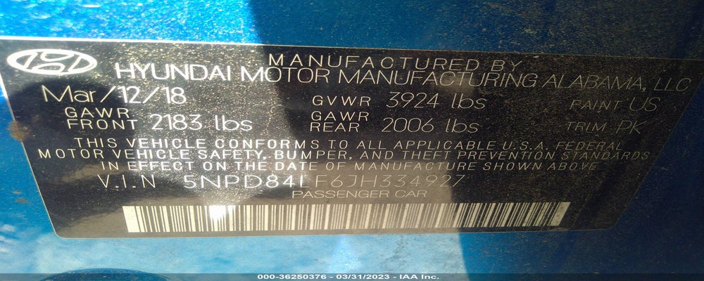 5NPD84LF6JH334927 2018 HYUNDAI ELANTRA photo no. 9