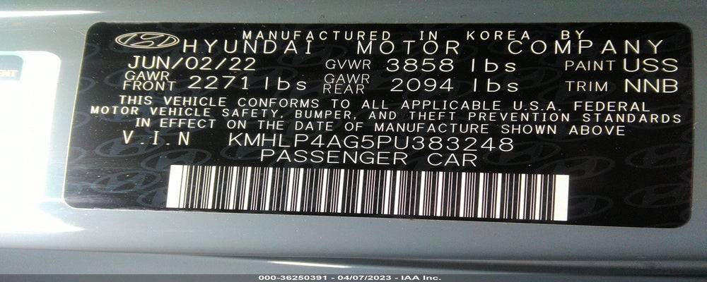 KMHLP4AG5PU383248 2023 HYUNDAI ELANTRA photo no. 9