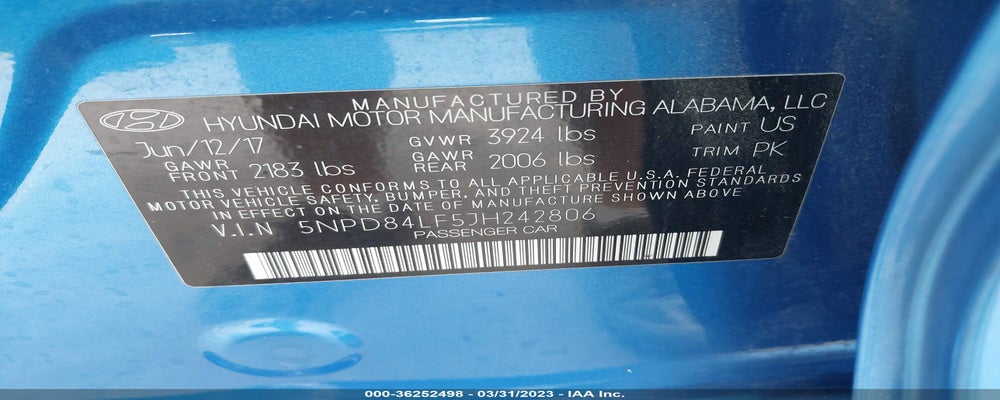 5NPD84LF5JH242806 2018 HYUNDAI ELANTRA photo no. 9