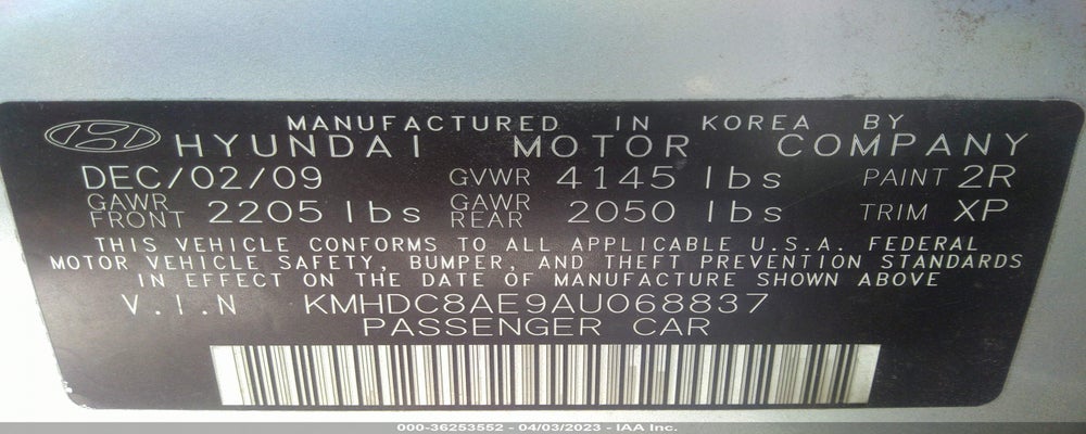 KMHDC8AE9AU068837 2010 HYUNDAI ELANTRA TOURING photo no. 9
