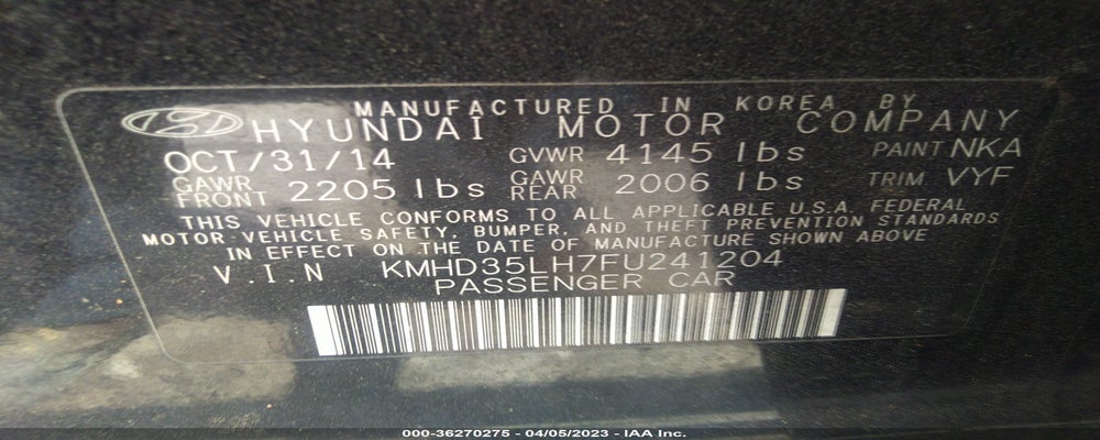 KMHD35LH7FU241204 2015 HYUNDAI ELANTRA GT photo no. 9