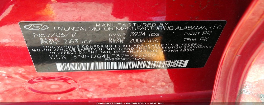 5NPD84LF8JH292888 2018 HYUNDAI ELANTRA photo no. 9