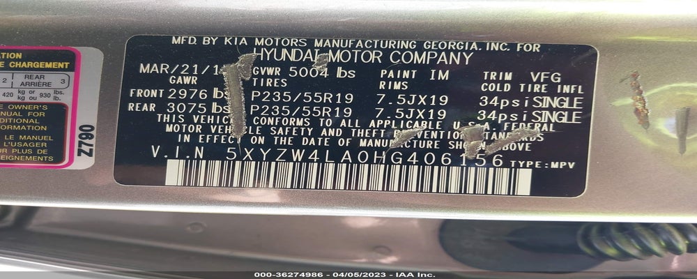 5XYZW4LA0HG406156 2017 HYUNDAI SANTA FE SPORT photo no. 9