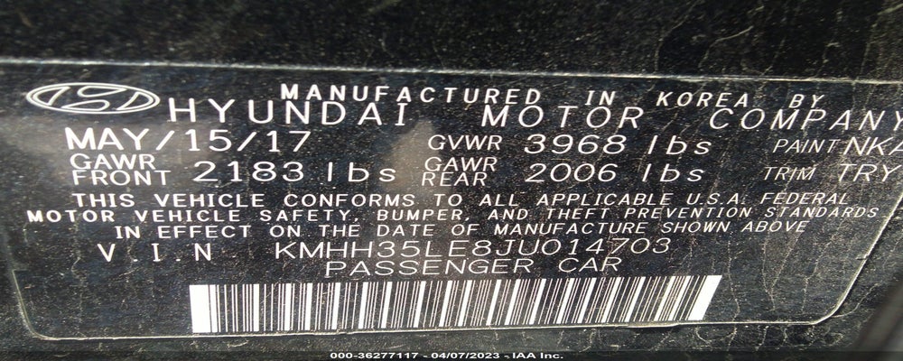 KMHH35LE8JU014703 2018 HYUNDAI ELANTRA GT photo no. 9