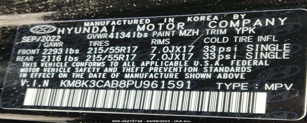 KM8K3CAB8PU961591 2023 HYUNDAI KONA photo no. 9
