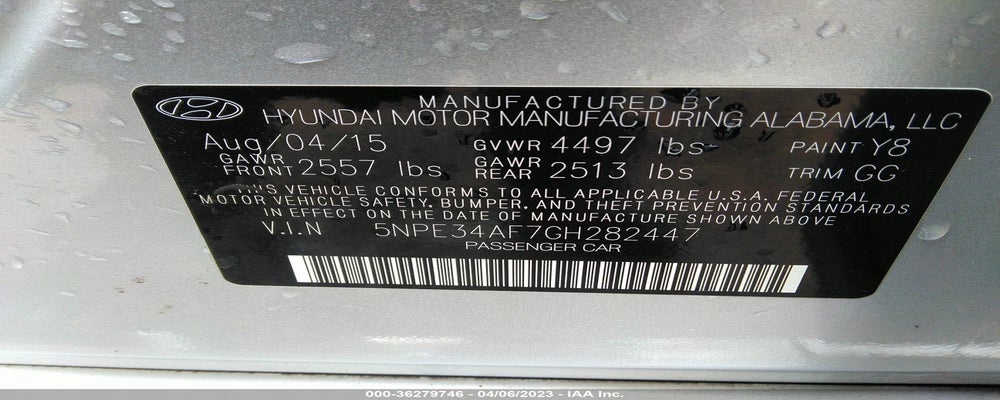 5NPE34AF7GH282447 2016 HYUNDAI SONATA photo no. 9