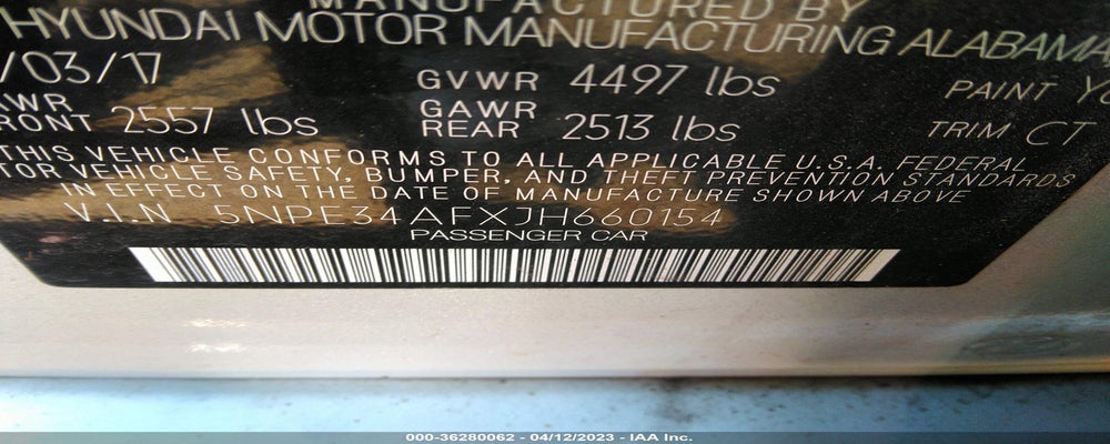 5NPE34AFXJH660154 2018 HYUNDAI SONATA photo no. 9