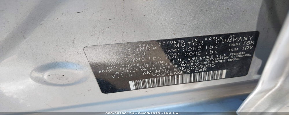 KMHH35LE3KU099905 2019 HYUNDAI ELANTRA GT photo no. 9