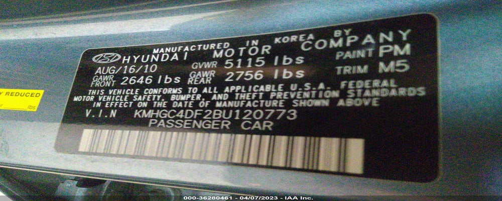 KMHGC4DF2BU120773 2011 HYUNDAI GENESIS photo no. 9