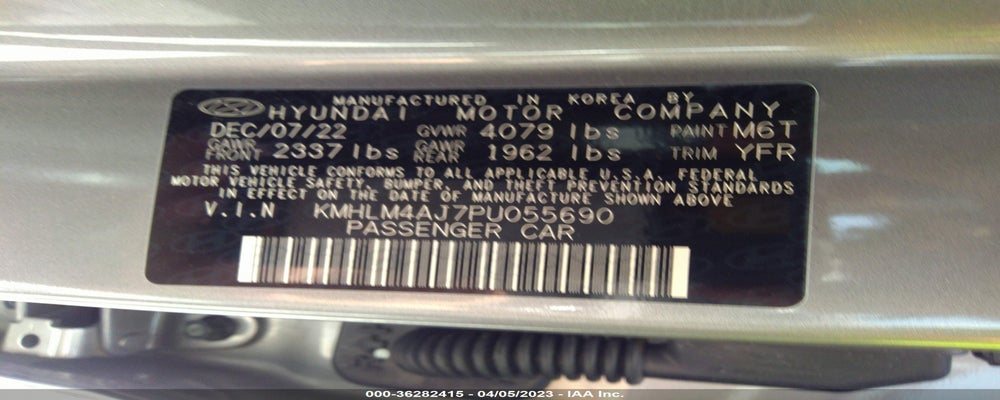 KMHLM4AJ7PU055690 2023 HYUNDAI ELANTRA photo no. 9