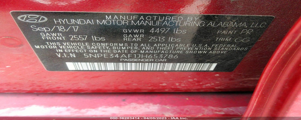 5NPE34AF1JH653786 2018 HYUNDAI SONATA photo no. 9