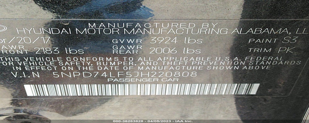 5NPD74LF5JH220808 2018 HYUNDAI ELANTRA photo no. 9