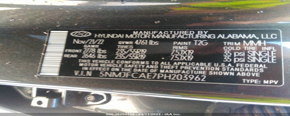 5NMJFCAE7PH203962 2023 HYUNDAI TUCSON photo no. 9