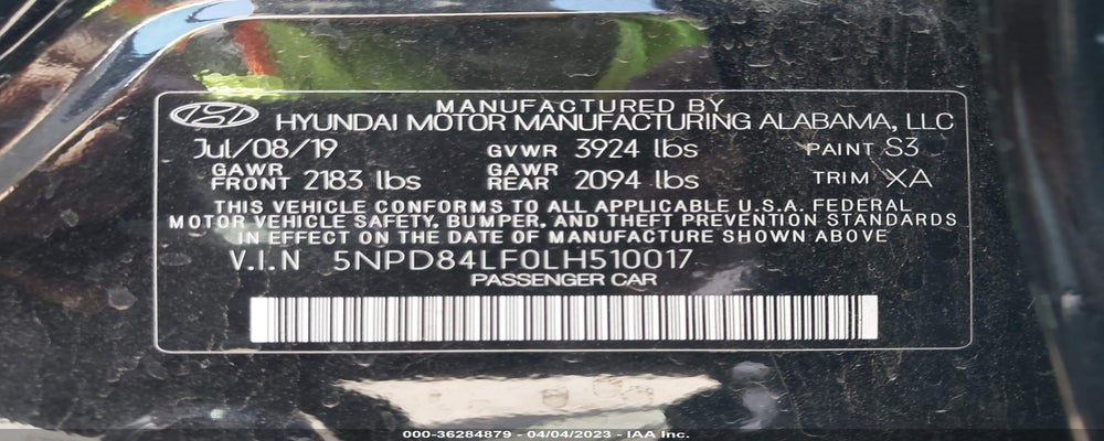 5NPD84LF0LH510017 2020 HYUNDAI ELANTRA photo no. 9