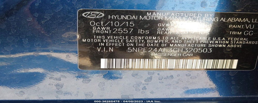 5NPE24AF3GH320503 2016 HYUNDAI SONATA photo no. 9