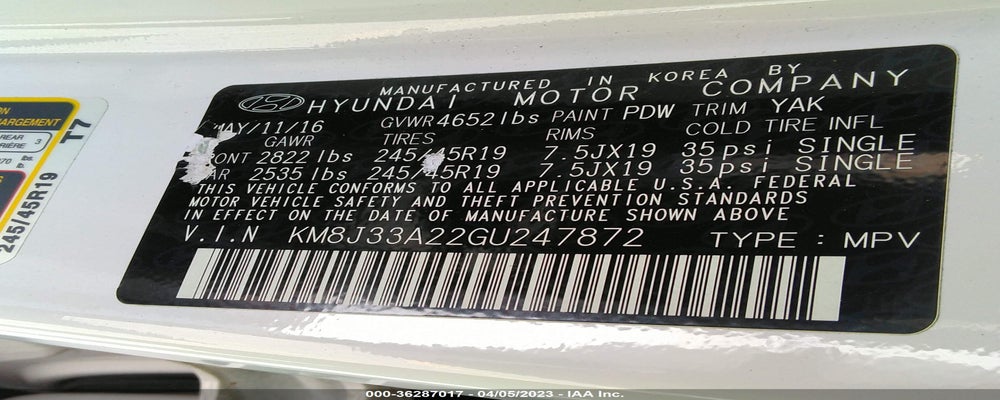 KM8J33A22GU247872 2016 HYUNDAI TUCSON photo no. 9