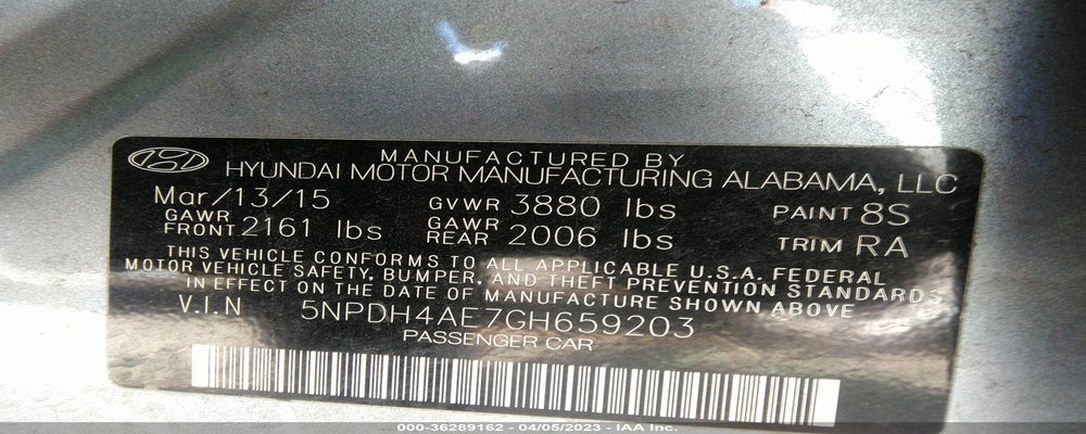 5NPDH4AE7GH659203 2016 HYUNDAI ELANTRA photo no. 9