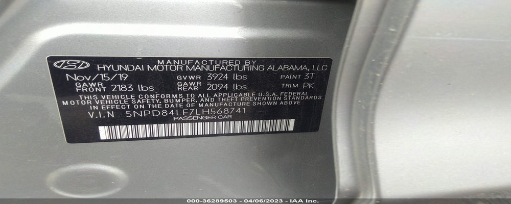 5NPD84LF7LH568741 2020 HYUNDAI ELANTRA photo no. 9