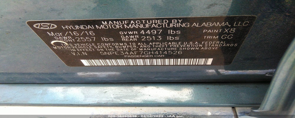 5NPE34AF7GH414526 2016 HYUNDAI SONATA photo no. 9