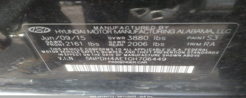 5NPDH4AE1GH706449 2016 HYUNDAI ELANTRA photo no. 9