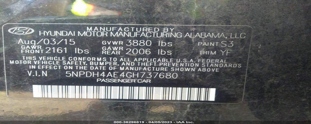 5NPDH4AE4GH737680 2016 HYUNDAI ELANTRA photo no. 9