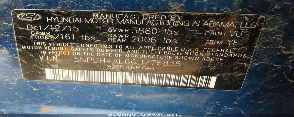5NPDH4AE6GH776836 2016 HYUNDAI ELANTRA photo no. 9