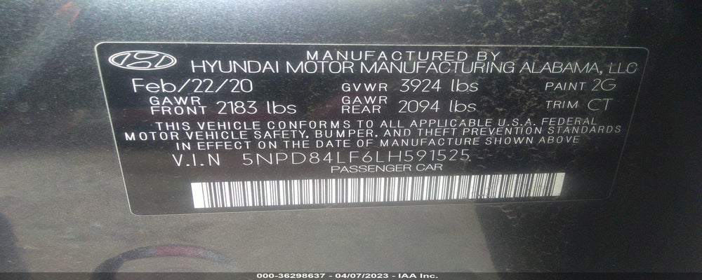 5NPD84LF6LH591525 2020 HYUNDAI ELANTRA photo no. 9