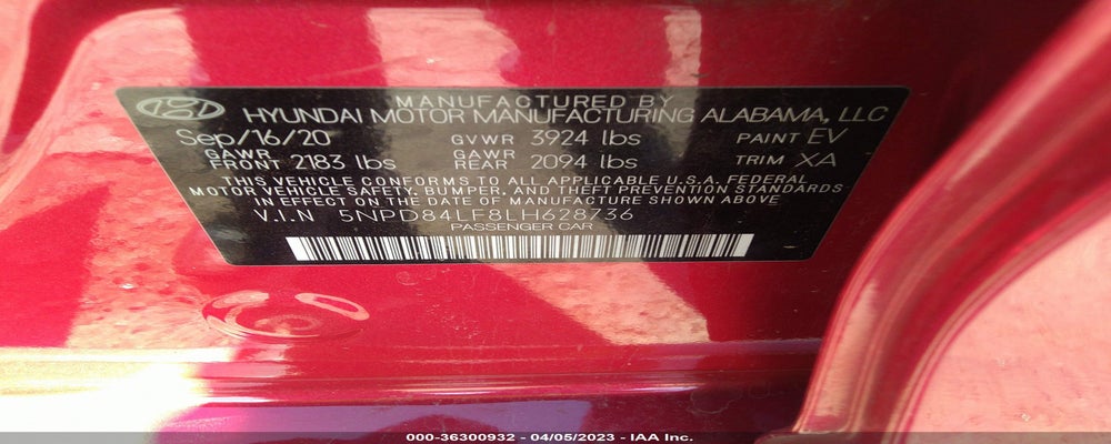 5NPD84LF8LH628736 2020 HYUNDAI ELANTRA photo no. 9
