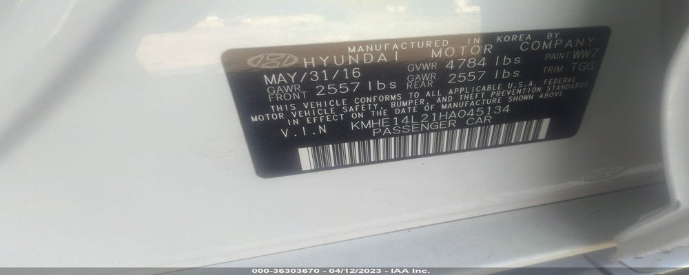 KMHE14L21HA045134 2017 HYUNDAI SONATA photo no. 9