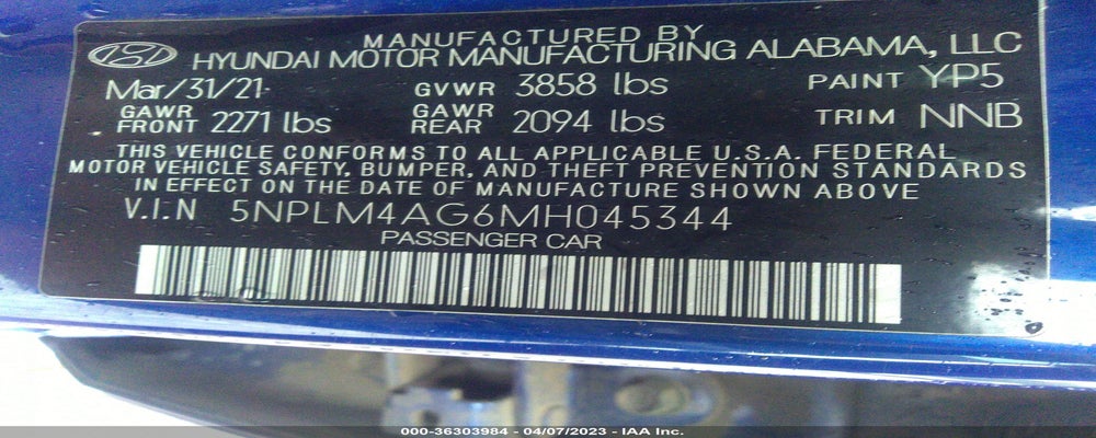 5NPLM4AG6MH045344 2021 HYUNDAI ELANTRA photo no. 9
