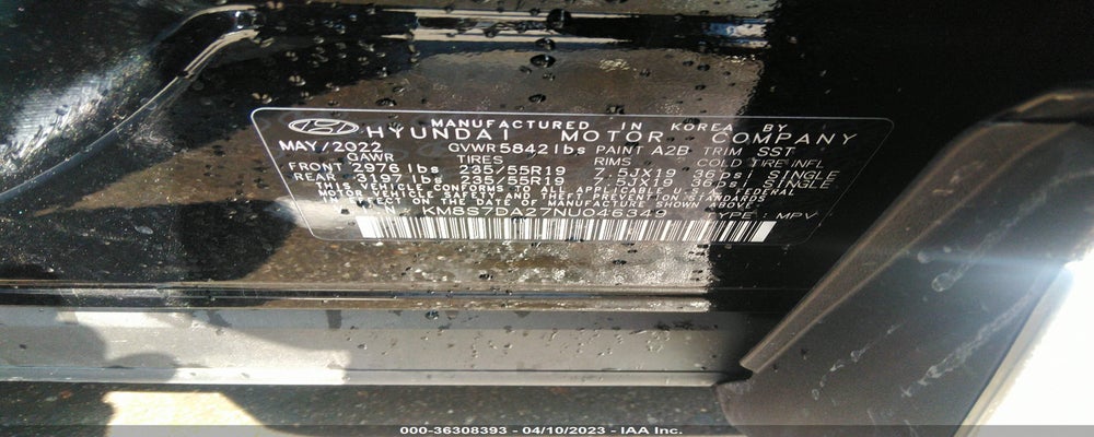 KM8S7DA27NU046349 2022 HYUNDAI SANTA FE PLUG-IN HYBRID photo no. 9