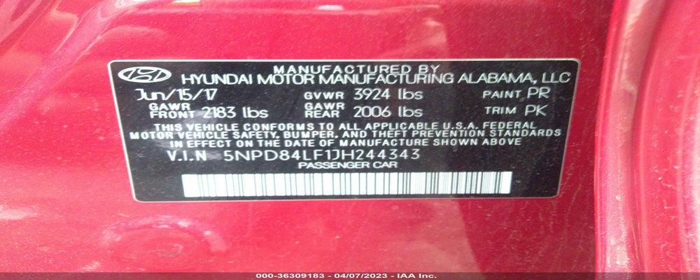 5NPD84LF1JH244343 2018 HYUNDAI ELANTRA photo no. 9