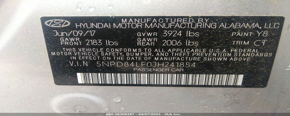 5NPD84LF0JH241854 2018 HYUNDAI ELANTRA photo no. 9