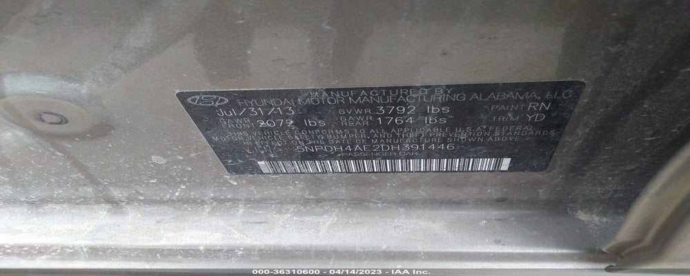 5NPDH4AE2DH391446 2013 HYUNDAI ELANTRA photo no. 9