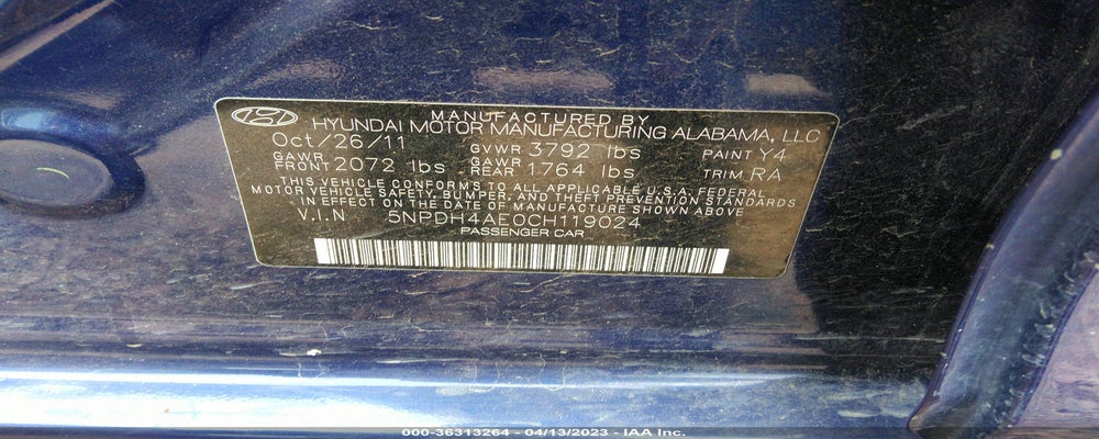 5NPDH4AE0CH119024 2012 HYUNDAI ELANTRA photo no. 9