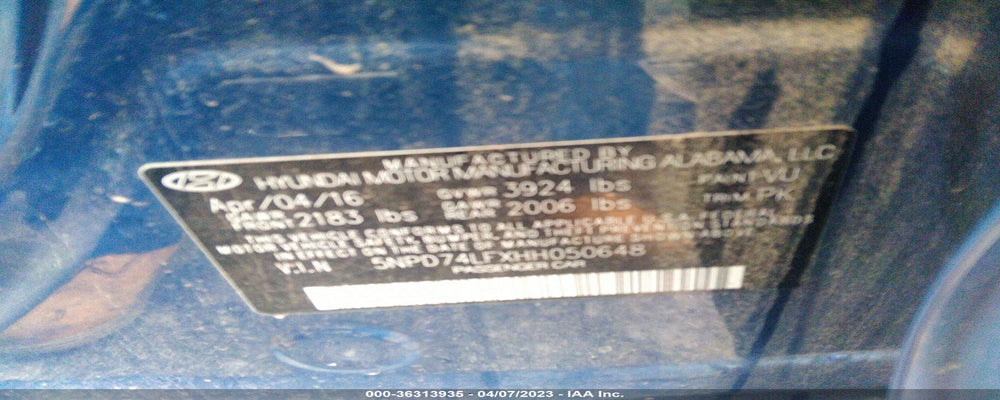5NPD74LFXHH050648 2017 HYUNDAI ELANTRA photo no. 9