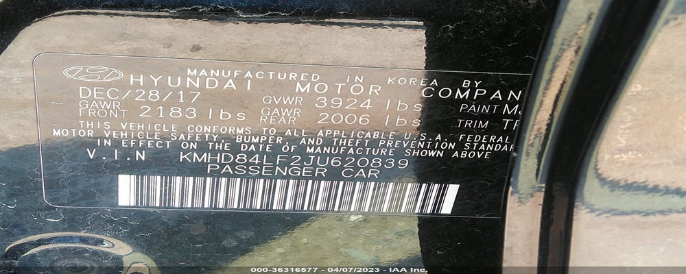 KMHD84LF2JU620839 2018 HYUNDAI ELANTRA photo no. 9
