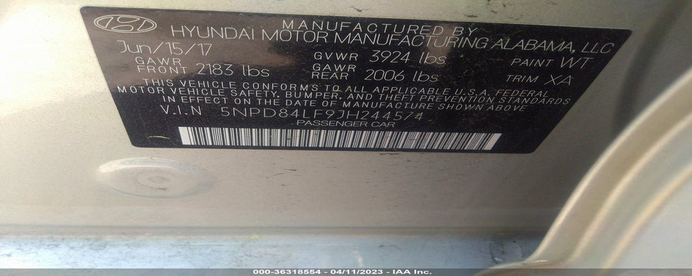 5NPD84LF9JH244574 2018 HYUNDAI ELANTRA photo no. 9