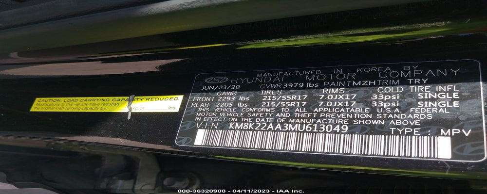 KM8K22AA3MU613049 2021 HYUNDAI KONA photo no. 9