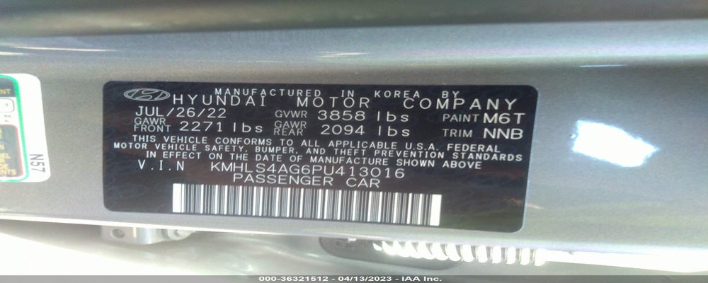 KMHLS4AG6PU413016 2023 HYUNDAI ELANTRA photo no. 9