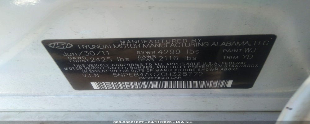 5NPEB4AC7CH328779 2012 HYUNDAI SONATA photo no. 9