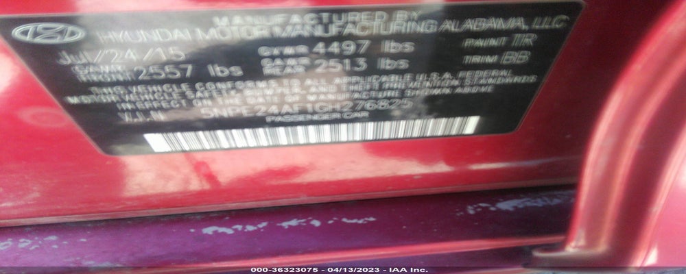 5NPE24AF1GH276825 2016 HYUNDAI SONATA photo no. 9