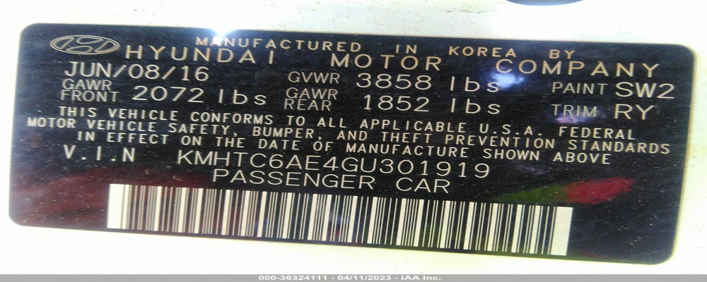 KMHTC6AE4GU301919 2016 HYUNDAI VELOSTER photo no. 9