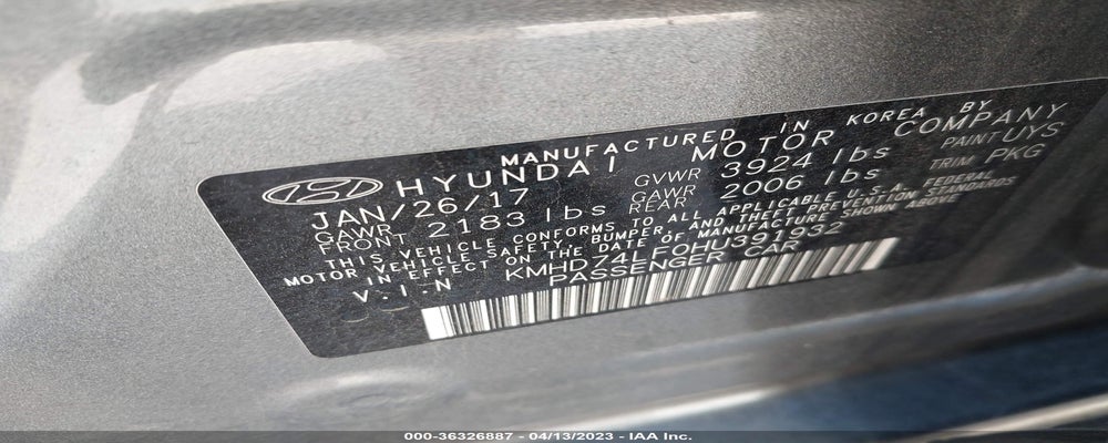KMHD74LF0HU391932 2017 HYUNDAI ELANTRA photo no. 9
