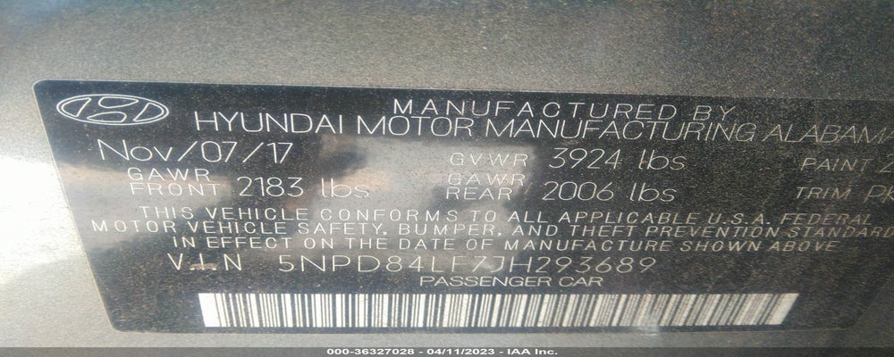 5NPD84LF7JH293689 2018 HYUNDAI ELANTRA photo no. 9