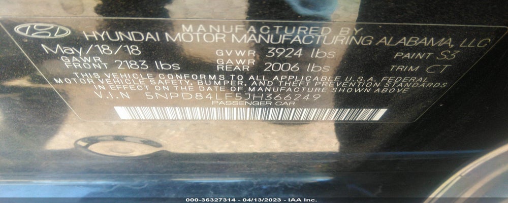 5NPD84LF5JH366249 2018 HYUNDAI ELANTRA photo no. 9