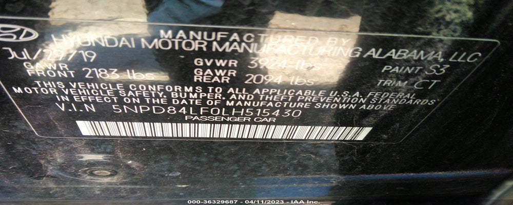 5NPD84LF0LH515430 2020 HYUNDAI ELANTRA photo no. 9
