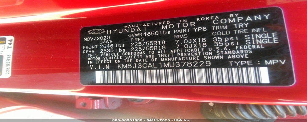 KM8J3CAL1MU378229 2021 HYUNDAI TUCSON photo no. 9