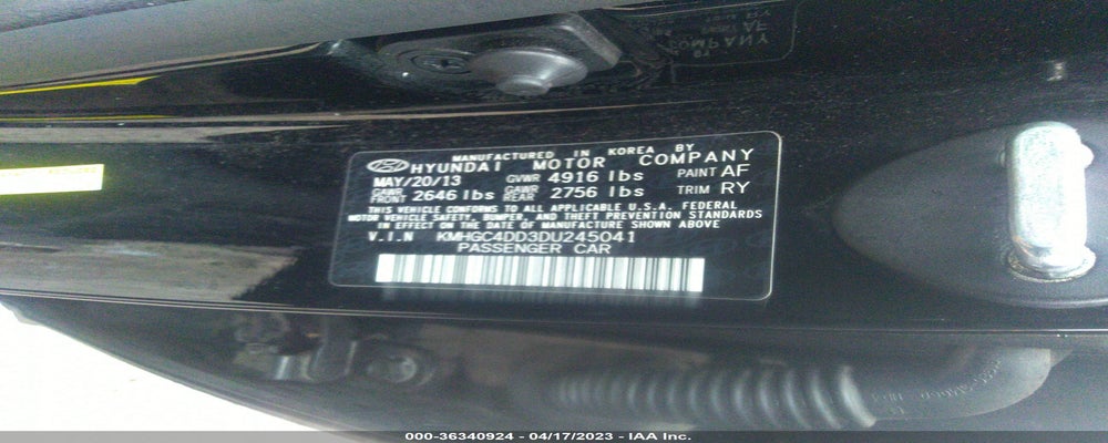 KMHGC4DD3DU245041 2013 HYUNDAI GENESIS photo no. 9